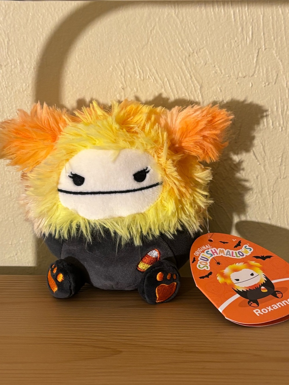 Roxanne 4” Candy Corn Bigfoot Squishmallows plush